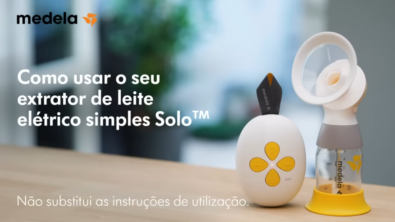 Manuseio Bomba Solo Bateria da Medela